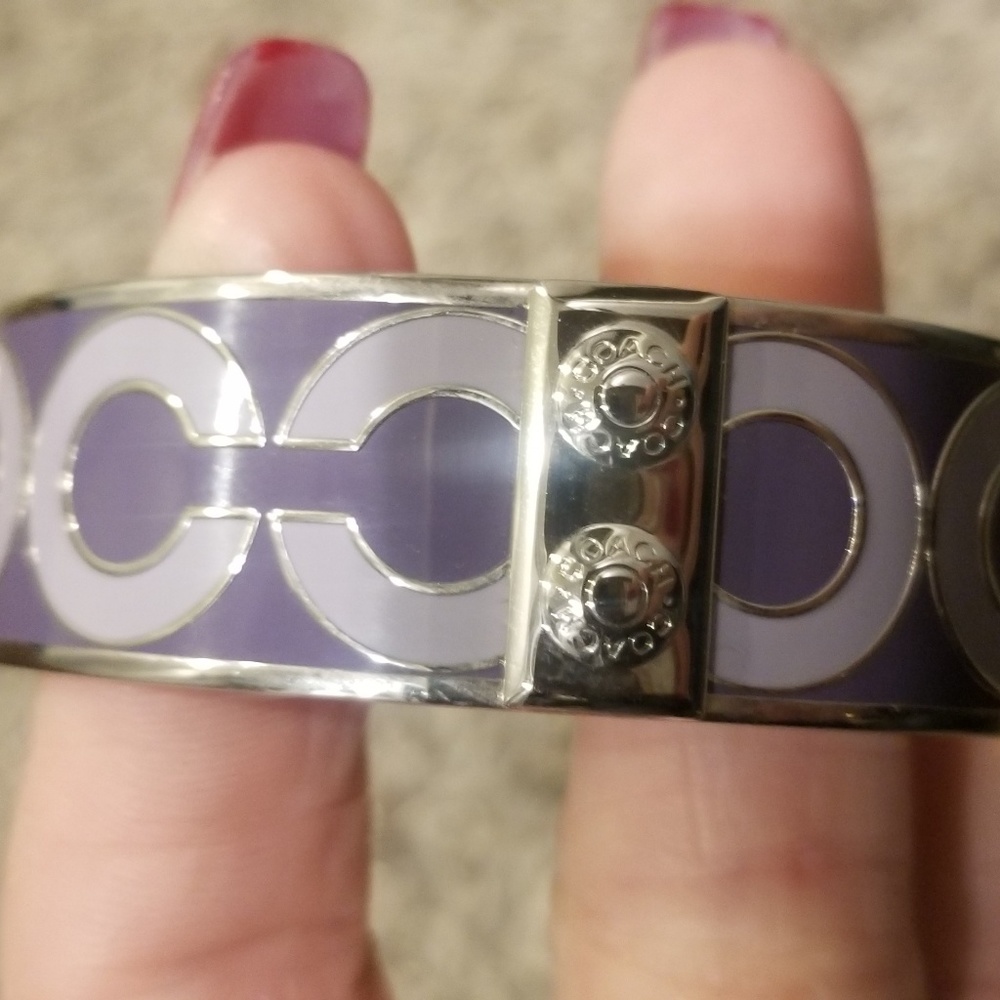 Authentic Coach Silver Bracelet | Bangle